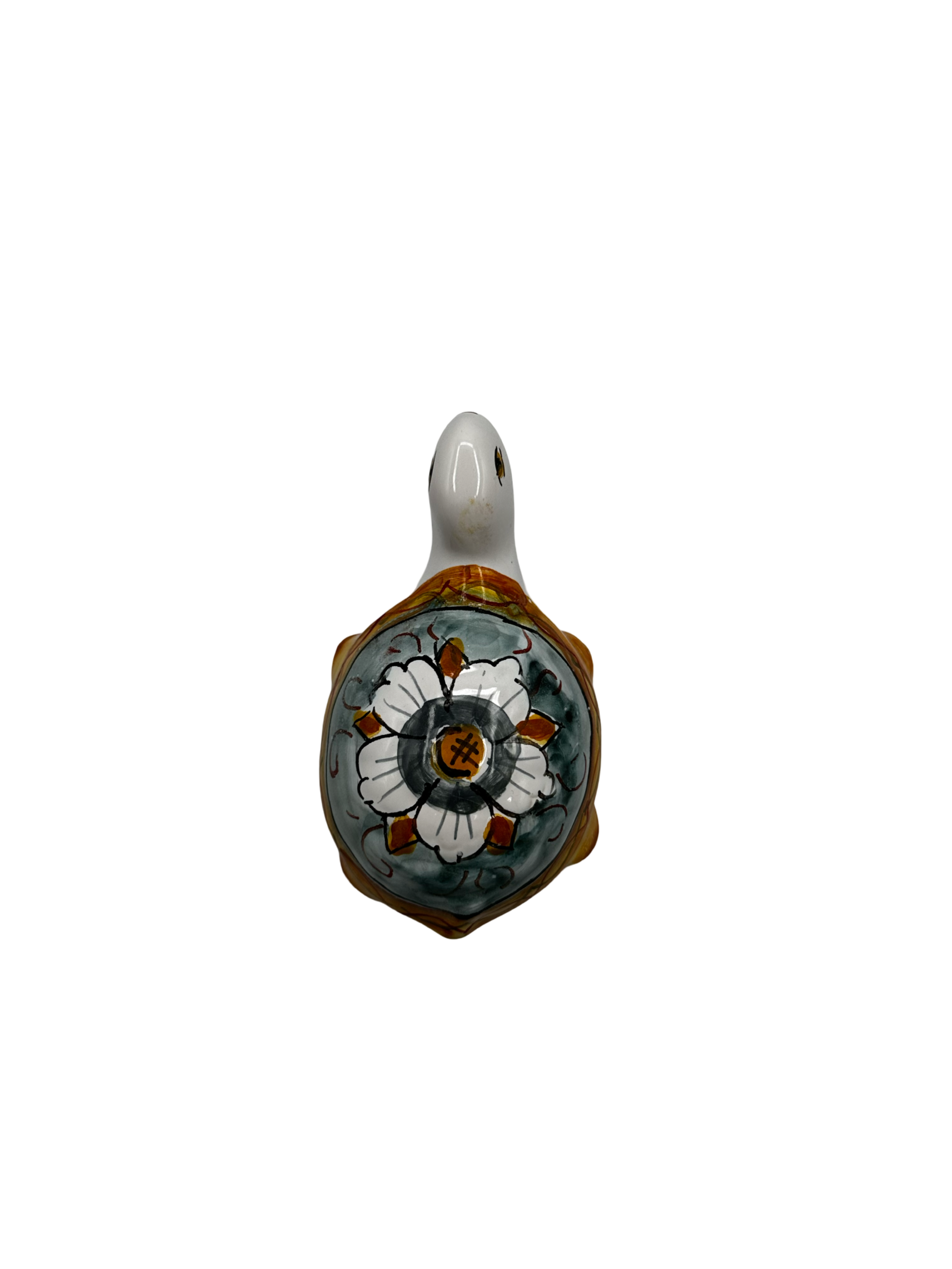 Tartaruga Decorativa in Ceramica Dipinta a Mano