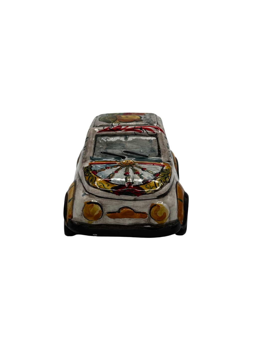 Fiat 500 in Ceramica con Decorazioni Artigianali