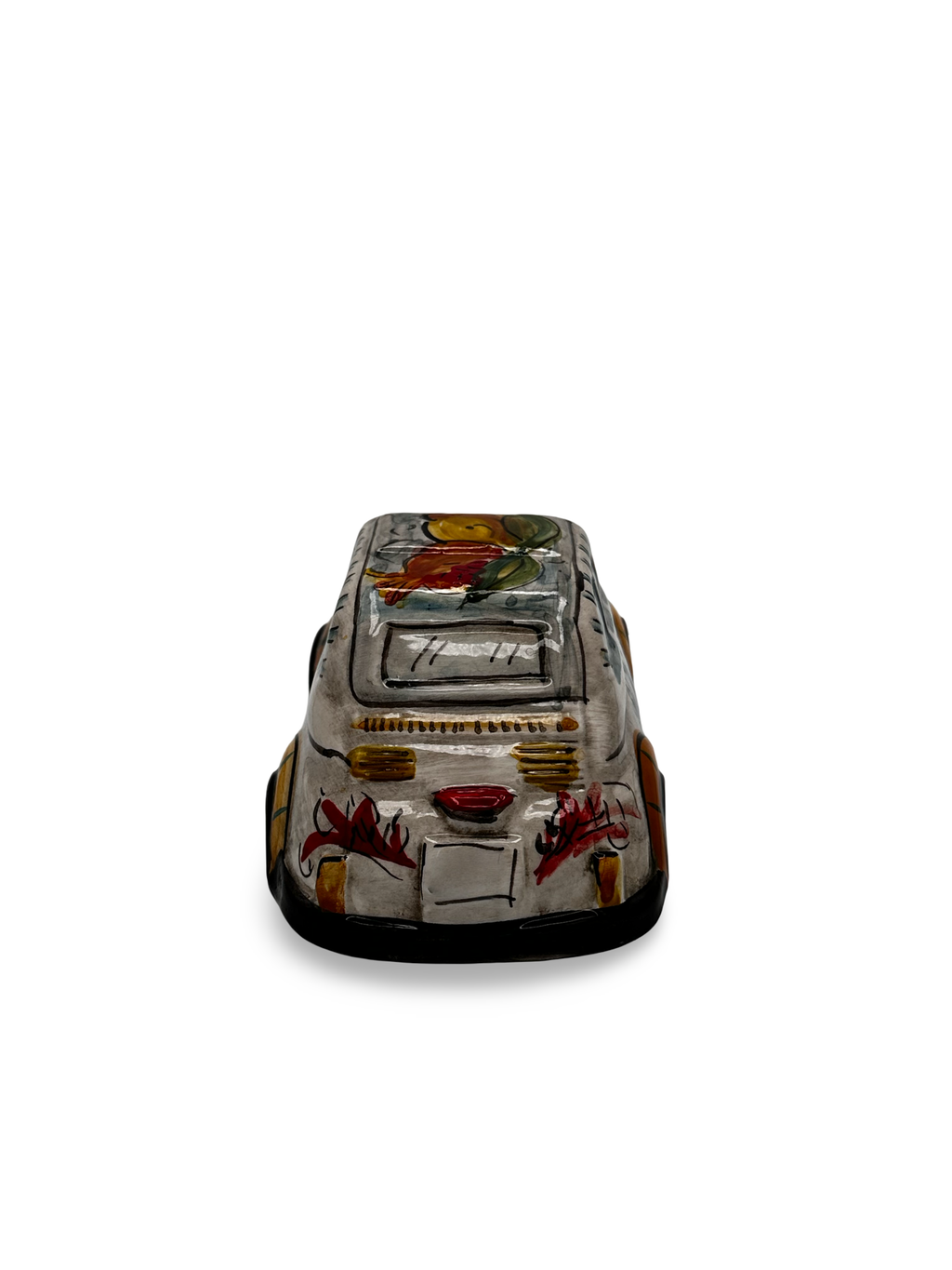 Fiat 500 in Ceramica con Decorazioni Artigianali