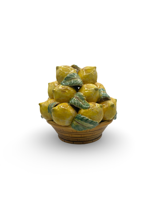 Cesto di Limoni in Ceramica