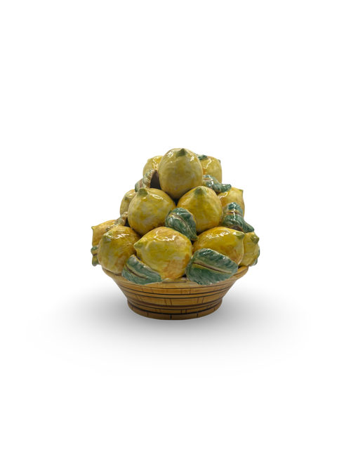 Cesto di Limoni in Ceramica