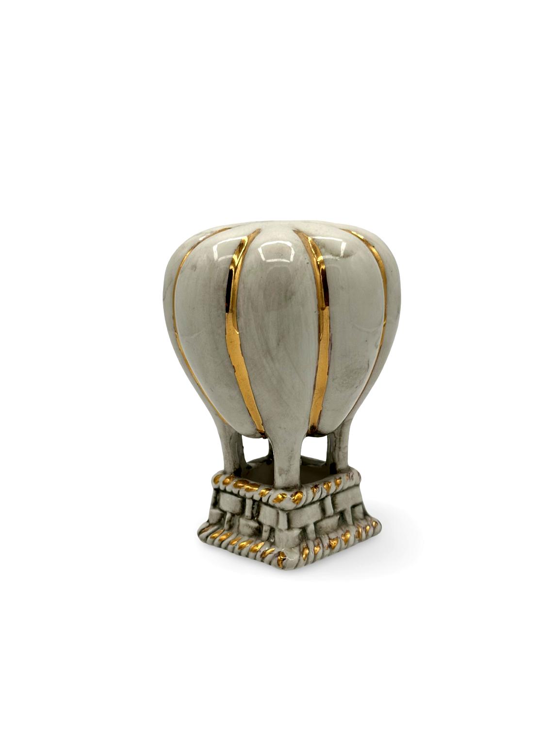 Mongolfiera in Ceramica Artigianale